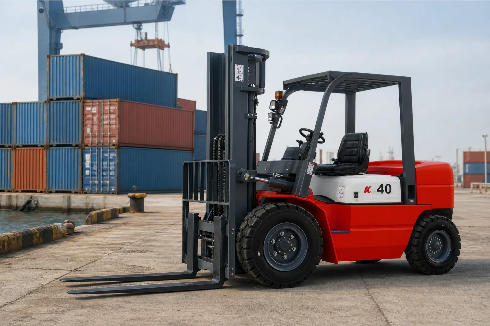 CPC(D)30 3 t diesel forklift working in port