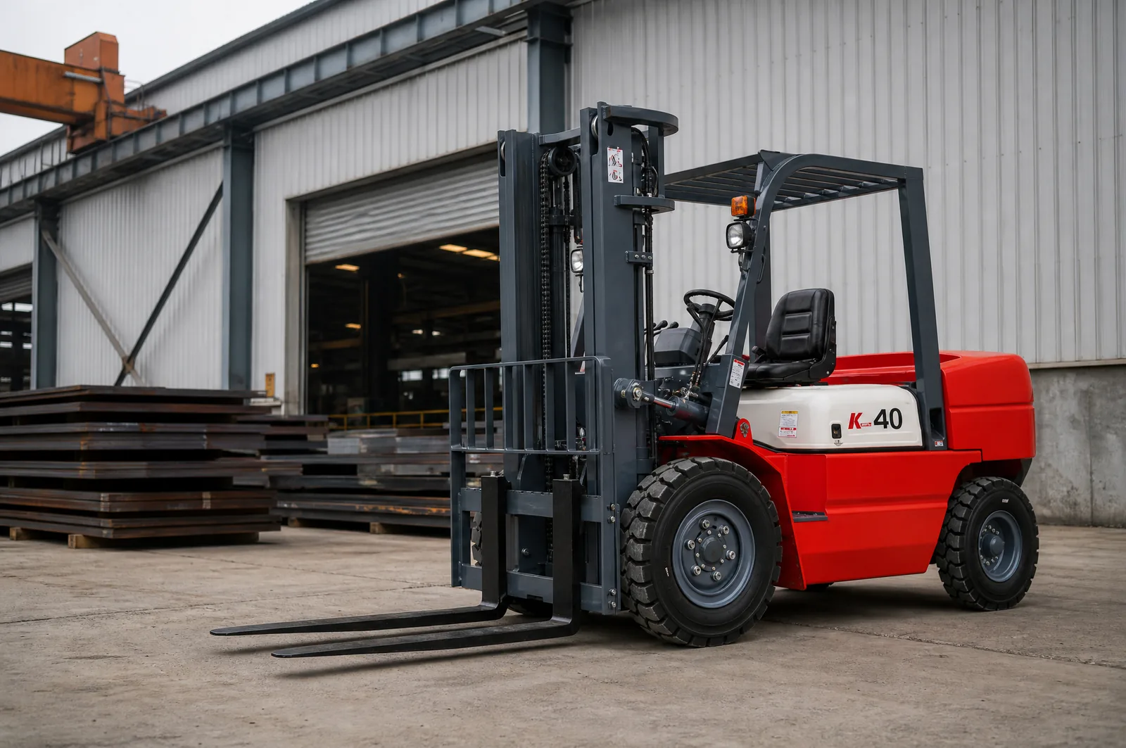 CPC(D)35 3.5 t diesel forklift working in factory